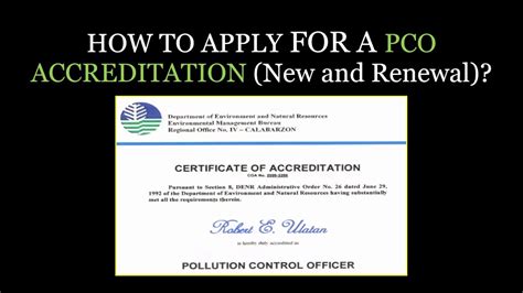 pco accreditation requirements